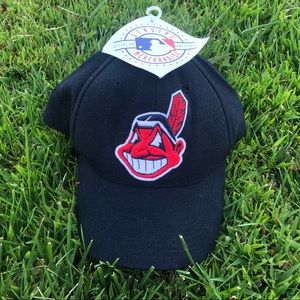 Vintage Cleveland Indians Snapback Hat navy 90s